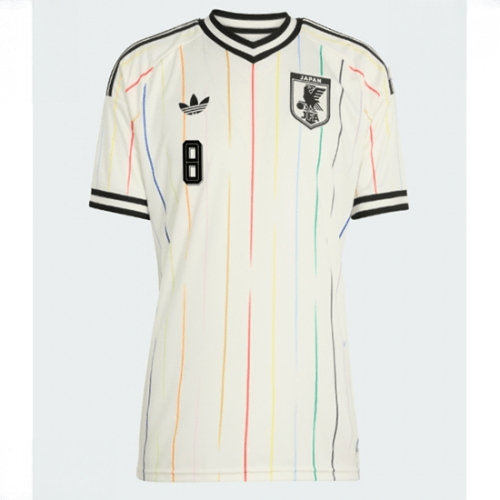 Echipament fotbal Japonia Takumi Minamino #8 Tricou Deplasare Mondial 2026 pentru femei maneca scurta 2 Echipament fotbal Japonia Takumi Minamino #8 Tricou Deplasare Mondial 2026 pentru femei maneca scurta - imagine 2