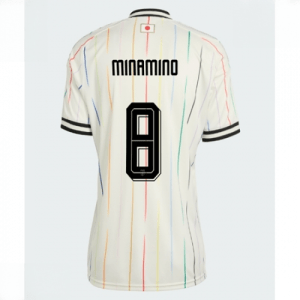 Echipament fotbal Japonia Takumi Minamino #8 Tricou Deplasare Mondial 2026 pentru femei maneca scurta