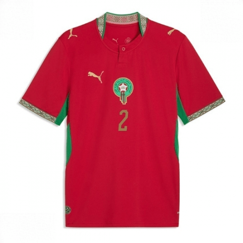 Echipament fotbal Maroc Achraf Hakimi #2 Tricou Acasa Mondial 2026 maneca scurta 2 Echipament fotbal Maroc Achraf Hakimi #2 Tricou Acasa Mondial 2026 maneca scurta - imagine 2