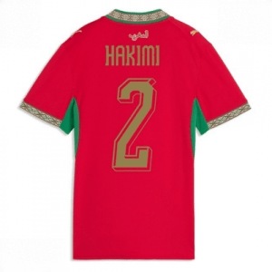 Echipament fotbal Maroc Achraf Hakimi #2 Tricou Acasa Mondial 2026 pentru femei maneca scurta