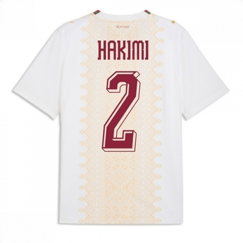 Echipament fotbal Maroc Achraf Hakimi #2 Tricou Deplasare Mondial 2026 maneca scurta 1 Echipament fotbal Maroc Achraf Hakimi #2 Tricou Deplasare Mondial 2026 maneca scurta