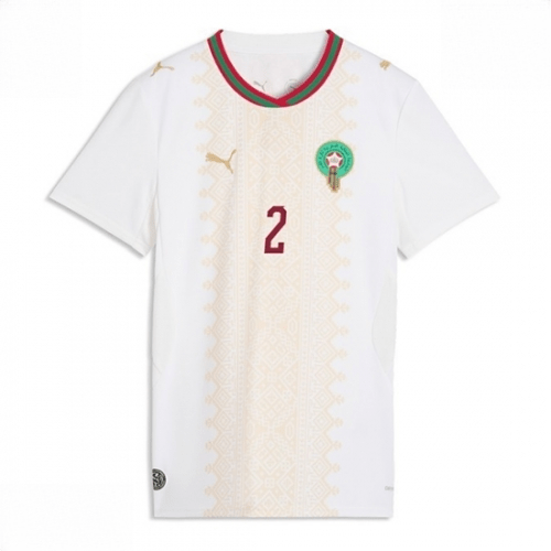 Echipament fotbal Maroc Achraf Hakimi #2 Tricou Deplasare Mondial 2026 pentru femei maneca scurta 2 Echipament fotbal Maroc Achraf Hakimi #2 Tricou Deplasare Mondial 2026 pentru femei maneca scurta - imagine 2