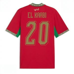 Echipament fotbal Maroc Ayoub El Kaabi #20 Tricou Acasa Mondial 2026 maneca scurta