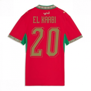 Echipament fotbal Maroc Ayoub El Kaabi #20 Tricou Acasa Mondial 2026 pentru femei maneca scurta