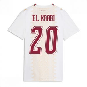Echipament fotbal Maroc Ayoub El Kaabi #20 Tricou Deplasare Mondial 2026 pentru femei maneca scurta