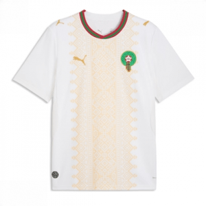 Echipament fotbal Maroc Tricou Deplasare Mondial 2026 maneca scurta