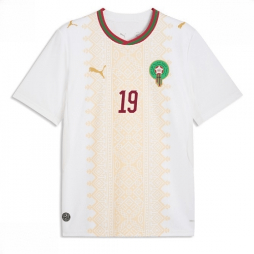 Echipament fotbal Maroc Youssef En-Nesyri #19 Tricou Deplasare Mondial 2026 maneca scurta 2 Echipament fotbal Maroc Youssef En-Nesyri #19 Tricou Deplasare Mondial 2026 maneca scurta - imagine 2