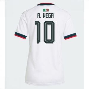 Echipament fotbal Mexic Alexis Vega #10 Tricou Deplasare Mondial 2026 pentru femei maneca scurta