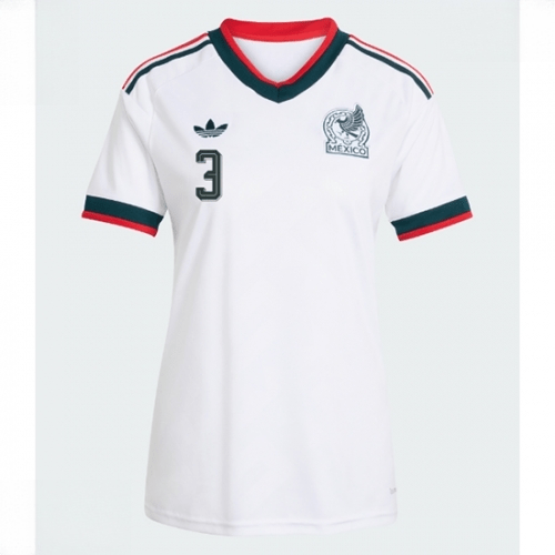 Echipament fotbal Mexic Cesar Montes #3 Tricou Deplasare Mondial 2026 pentru femei maneca scurta 2 Echipament fotbal Mexic Cesar Montes #3 Tricou Deplasare Mondial 2026 pentru femei maneca scurta - imagine 2