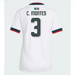 Echipament fotbal Mexic Cesar Montes #3 Tricou Deplasare Mondial 2026 pentru femei maneca scurta