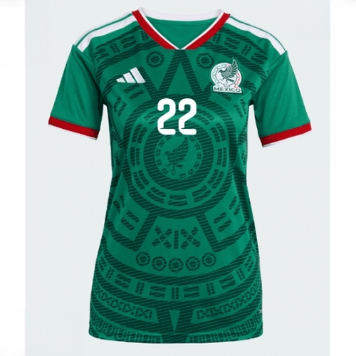 Echipament fotbal Mexic Hirving Lozano #22 Tricou Acasa Mondial 2026 pentru femei maneca scurta 2 Echipament fotbal Mexic Hirving Lozano #22 Tricou Acasa Mondial 2026 pentru femei maneca scurta - imagine 2