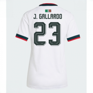 Echipament fotbal Mexic Jesus Gallardo #23 Tricou Deplasare Mondial 2026 pentru femei maneca scurta