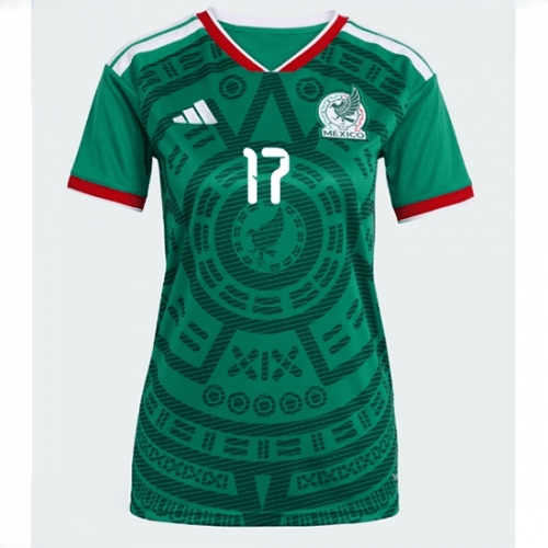 Echipament fotbal Mexic Orbelin Pineda #17 Tricou Acasa Mondial 2026 pentru femei maneca scurta 2 Echipament fotbal Mexic Orbelin Pineda #17 Tricou Acasa Mondial 2026 pentru femei maneca scurta - imagine 2