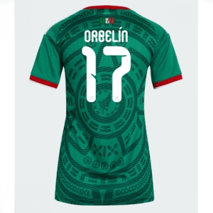 Echipament fotbal Mexic Orbelin Pineda #17 Tricou Acasa Mondial 2026 pentru femei maneca scurta