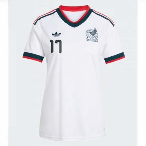 Echipament fotbal Mexic Orbelin Pineda #17 Tricou Deplasare Mondial 2026 pentru femei maneca scurta 2 Echipament fotbal Mexic Orbelin Pineda #17 Tricou Deplasare Mondial 2026 pentru femei maneca scurta - imagine 2