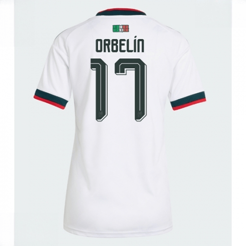 Echipament fotbal Mexic Orbelin Pineda #17 Tricou Deplasare Mondial 2026 pentru femei maneca scurta 1 Echipament fotbal Mexic Orbelin Pineda #17 Tricou Deplasare Mondial 2026 pentru femei maneca scurta