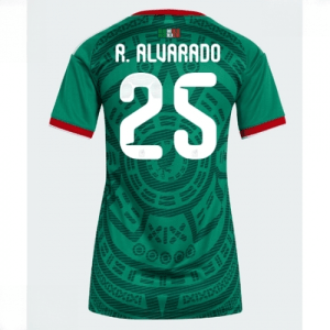 Echipament fotbal Mexic Roberto Alvarado #25 Tricou Acasa Mondial 2026 pentru femei maneca scurta