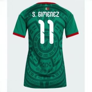 Echipament fotbal Mexic Santiago Gimenez #11 Tricou Acasa Mondial 2026 pentru femei maneca scurta