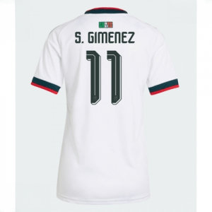 Echipament fotbal Mexic Santiago Gimenez #11 Tricou Deplasare Mondial 2026 pentru femei maneca scurta
