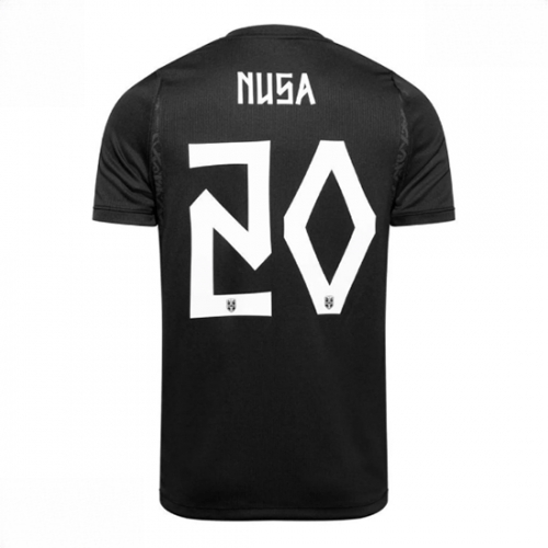 Echipament fotbal Norvegia Antonio Nusa #20 Tricou Deplasare Mondial 2026 maneca scurta 1 Echipament fotbal Norvegia Antonio Nusa #20 Tricou Deplasare Mondial 2026 maneca scurta