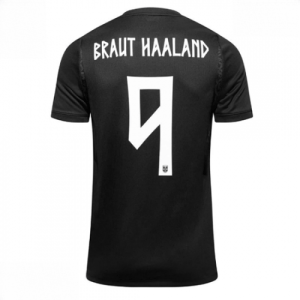 Echipament fotbal Norvegia Erling Haaland #9 Tricou Deplasare Mondial 2026 maneca scurta