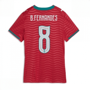 Echipament fotbal Portugalia Bruno Fernandes #8 Tricou Acasa Mondial 2026 pentru femei maneca scurta