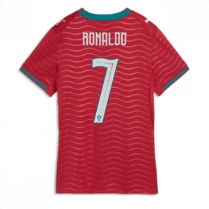 Echipament fotbal Portugalia Cristiano Ronaldo #7 Tricou Acasa Mondial 2026 pentru femei maneca scurta