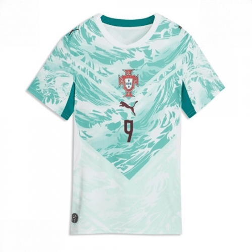 Echipament fotbal Portugalia Goncalo Ramos #9 Tricou Deplasare Mondial 2026 pentru femei maneca scurta 2 Echipament fotbal Portugalia Goncalo Ramos #9 Tricou Deplasare Mondial 2026 pentru femei maneca scurta - imagine 2