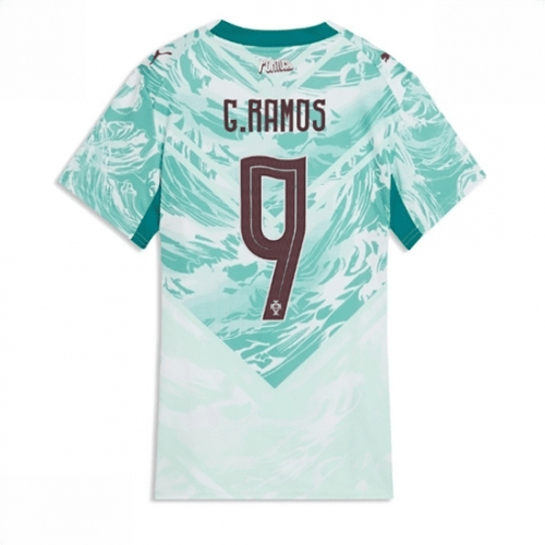 Echipament fotbal Portugalia Goncalo Ramos #9 Tricou Deplasare Mondial 2026 pentru femei maneca scurta 1 Echipament fotbal Portugalia Goncalo Ramos #9 Tricou Deplasare Mondial 2026 pentru femei maneca scurta