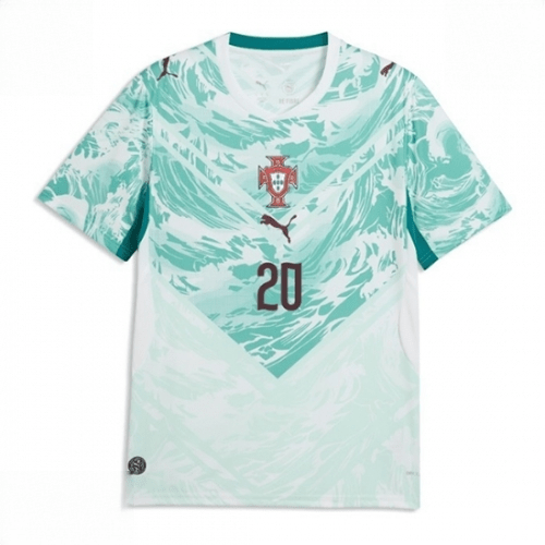 Echipament fotbal Portugalia Joao Cancelo #20 Tricou Deplasare Mondial 2026 maneca scurta 2 Echipament fotbal Portugalia Joao Cancelo #20 Tricou Deplasare Mondial 2026 maneca scurta - imagine 2