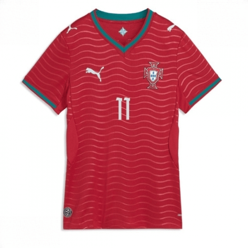 Echipament fotbal Portugalia Joao Felix #11 Tricou Acasa Mondial 2026 pentru femei maneca scurta 2 Echipament fotbal Portugalia Joao Felix #11 Tricou Acasa Mondial 2026 pentru femei maneca scurta - imagine 2