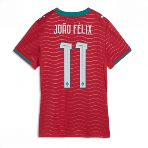 Echipament fotbal Portugalia Joao Felix #11 Tricou Acasa Mondial 2026 pentru femei maneca scurta 1 Echipament fotbal Portugalia Joao Felix #11 Tricou Acasa Mondial 2026 pentru femei maneca scurta