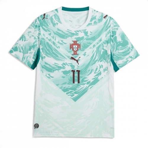 Echipament fotbal Portugalia Joao Felix #11 Tricou Deplasare Mondial 2026 maneca scurta 2 Echipament fotbal Portugalia Joao Felix #11 Tricou Deplasare Mondial 2026 maneca scurta - imagine 2