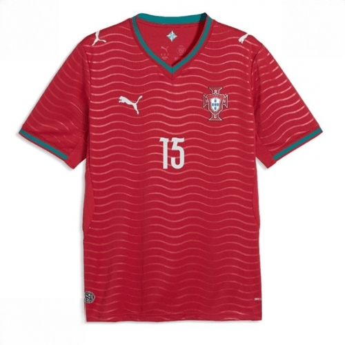 Echipament fotbal Portugalia Joao Neves #15 Tricou Acasa Mondial 2026 maneca scurta 2 Echipament fotbal Portugalia Joao Neves #15 Tricou Acasa Mondial 2026 maneca scurta - imagine 2