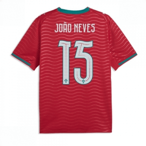 Echipament fotbal Portugalia Joao Neves #15 Tricou Acasa Mondial 2026 maneca scurta