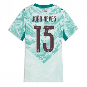 Echipament fotbal Portugalia Joao Neves #15 Tricou Deplasare Mondial 2026 pentru femei maneca scurta