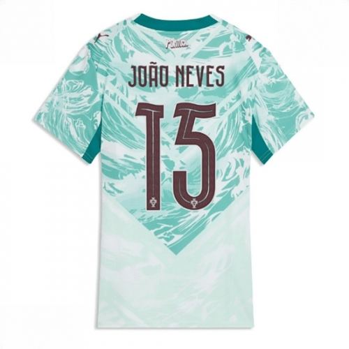 Echipament fotbal Portugalia Joao Neves #15 Tricou Deplasare Mondial 2026 pentru femei maneca scurta 1 Echipament fotbal Portugalia Joao Neves #15 Tricou Deplasare Mondial 2026 pentru femei maneca scurta