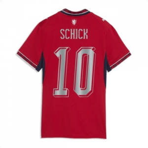 Echipament fotbal Republica Cehă Patrik Schick #10 Tricou Acasa Mondial 2026 pentru femei maneca scurta