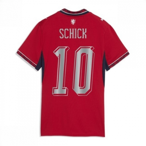Echipament fotbal Republica Cehă Patrik Schick #10 Tricou Acasa Mondial 2026 pentru femei maneca scurta 1 Echipament fotbal Republica Cehă Patrik Schick #10 Tricou Acasa Mondial 2026 pentru femei maneca scurta