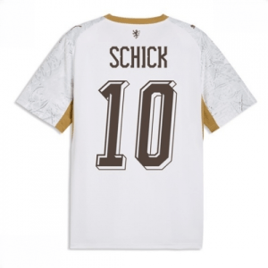 Echipament fotbal Republica Cehă Patrik Schick #10 Tricou Deplasare Mondial 2026 maneca scurta