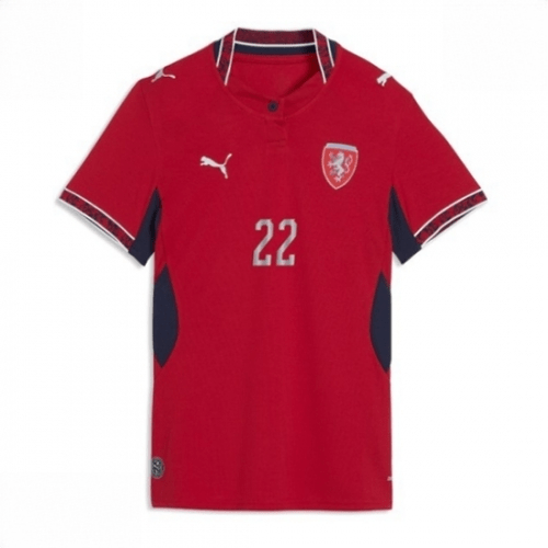 Echipament fotbal Republica Cehă Tomas Soucek #22 Tricou Acasa Mondial 2026 pentru femei maneca scurta 2 Echipament fotbal Republica Cehă Tomas Soucek #22 Tricou Acasa Mondial 2026 pentru femei maneca scurta