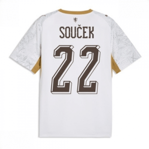 Echipament fotbal Republica Cehă Tomas Soucek #22 Tricou Deplasare Mondial 2026 maneca scurta