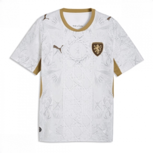 Echipament fotbal Republica Cehă Tricou Deplasare Mondial 2026 maneca scurta