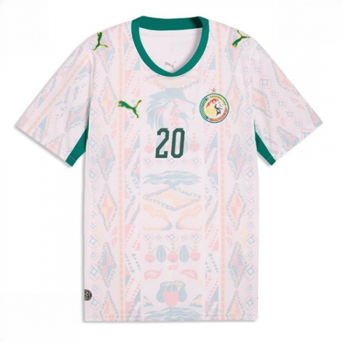 Echipament fotbal Senegal Habib Diallo #20 Tricou Acasa Mondial 2026 maneca scurta 2 Echipament fotbal Senegal Habib Diallo #20 Tricou Acasa Mondial 2026 maneca scurta - imagine 2