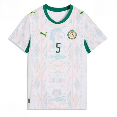 Echipament fotbal Senegal Idrissa Gueye #5 Tricou Acasa Mondial 2026 pentru femei maneca scurta 2 Echipament fotbal Senegal Idrissa Gueye #5 Tricou Acasa Mondial 2026 pentru femei maneca scurta - imagine 2