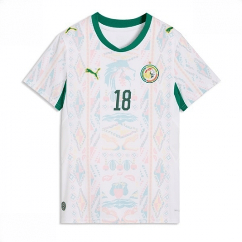 Echipament fotbal Senegal Ismaila Sarr #18 Tricou Acasa Mondial 2026 pentru femei maneca scurta 2 Echipament fotbal Senegal Ismaila Sarr #18 Tricou Acasa Mondial 2026 pentru femei maneca scurta - imagine 2