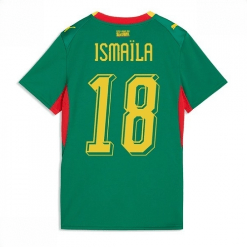 Echipament fotbal Senegal Ismaila Sarr #18 Tricou Deplasare Mondial 2026 pentru femei maneca scurta 1 Echipament fotbal Senegal Ismaila Sarr #18 Tricou Deplasare Mondial 2026 pentru femei maneca scurta