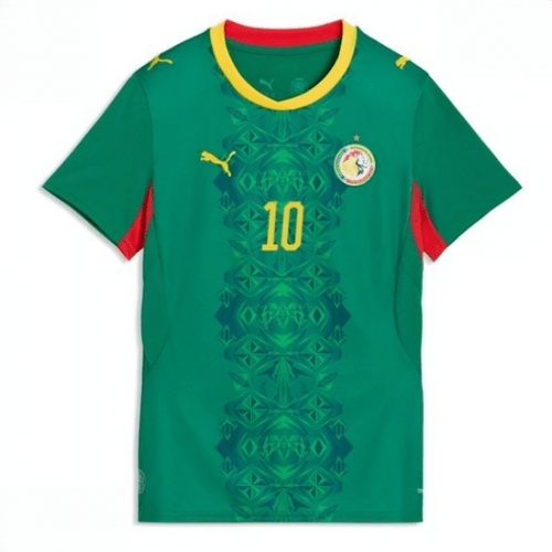 Echipament fotbal Senegal Sadio Mane #10 Tricou Deplasare Mondial 2026 pentru femei maneca scurta 2 Echipament fotbal Senegal Sadio Mane #10 Tricou Deplasare Mondial 2026 pentru femei maneca scurta - imagine 2