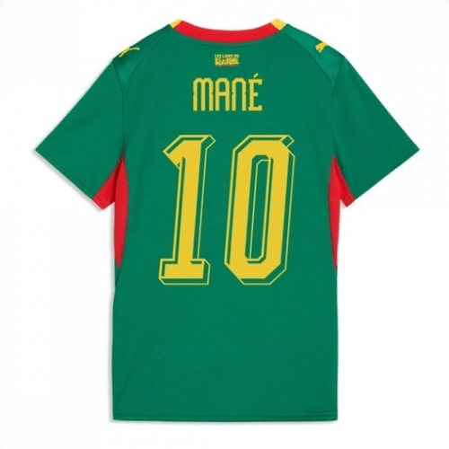 Echipament fotbal Senegal Sadio Mane #10 Tricou Deplasare Mondial 2026 pentru femei maneca scurta 1 Echipament fotbal Senegal Sadio Mane #10 Tricou Deplasare Mondial 2026 pentru femei maneca scurta