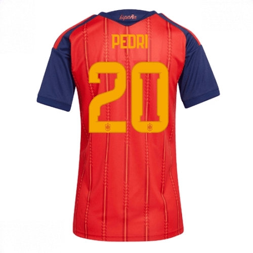 Echipament fotbal Spania Pedri Gonzalez #20 Tricou Acasa Mondial 2026 pentru femei maneca scurta 1 Echipament fotbal Spania Pedri Gonzalez #20 Tricou Acasa Mondial 2026 pentru femei maneca scurta